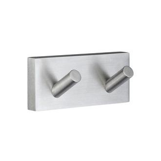 Smedbo RS356 3 1/2 in. Double Towel Hook in Brushed Chrome from the House Collection